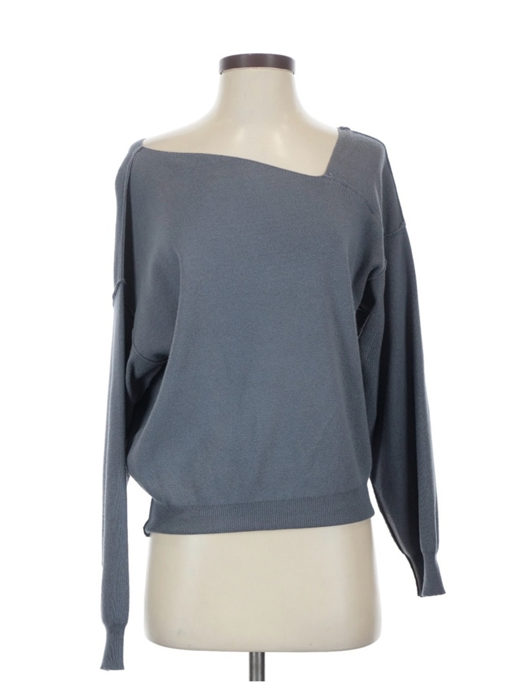 Line & Dot off the shoulder sweater - gray